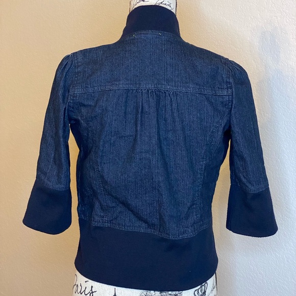 Drama Gold Fitted Jean Jacket - Size Small - Picture 4 of 7